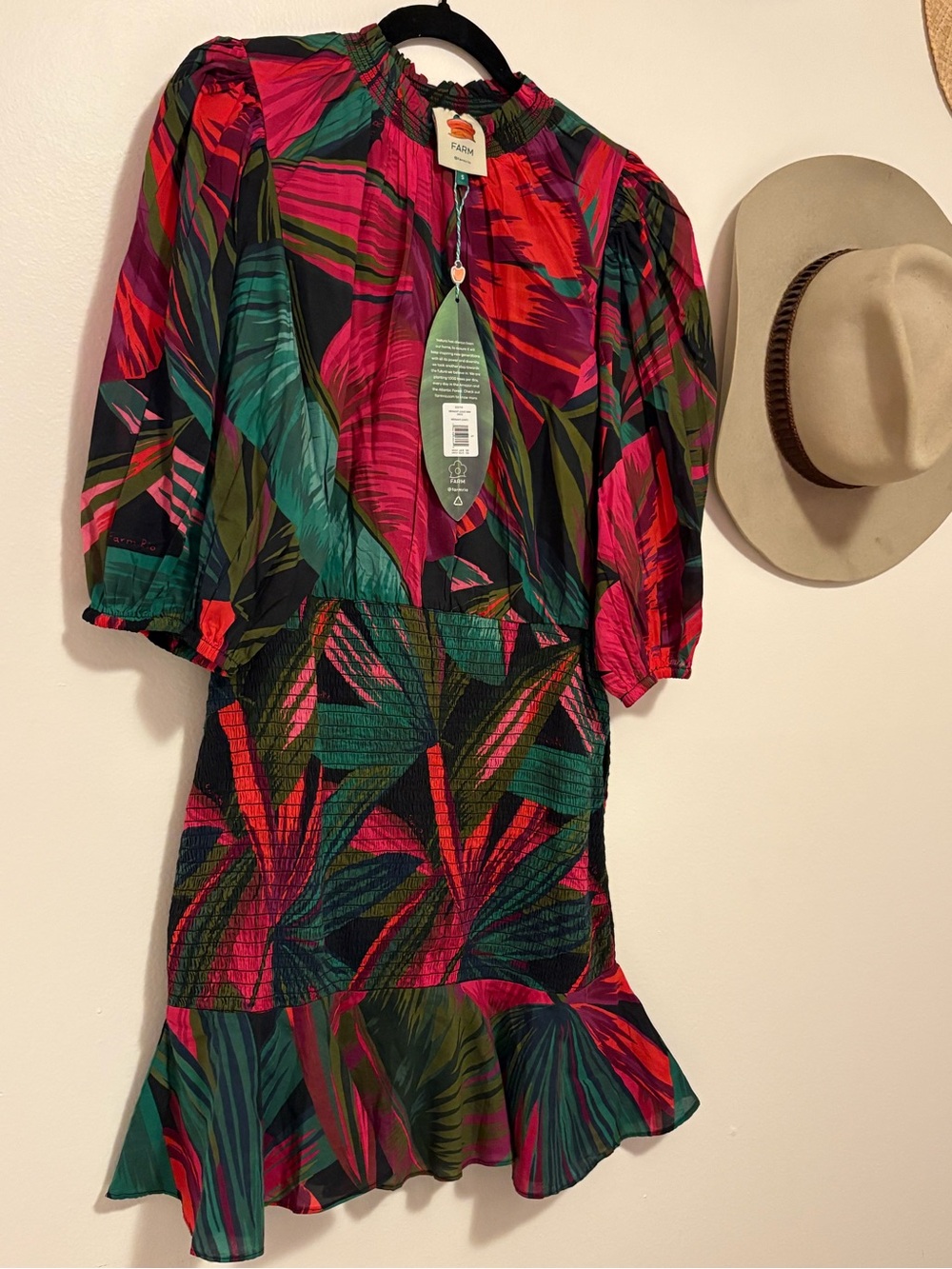FARM Rio - Midnight Leaves Mini Dress - Picture 5 of 6